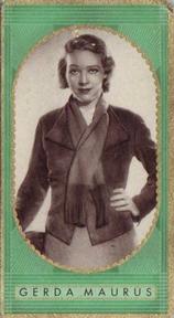 1937 Bunte Filmbilder Series 2 #329 Gerda Maurus Front
