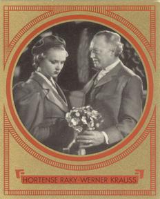 1937 Bunte Filmbilder Series 2 #452 Hortense Raky / Werner Krauss Front