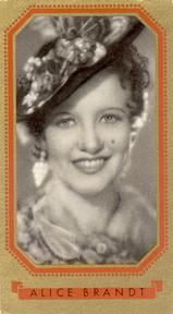1937 Bunte Filmbilder Series 2 #485 Alice Brandt Front