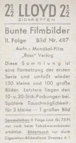 1937 Bunte Filmbilder Series 2 #487 Maria Andergast Back