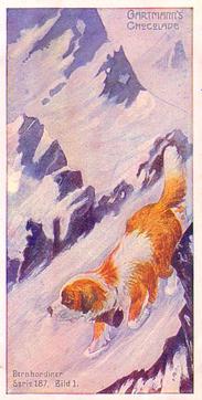 1907 Gartmann Der Hund im Dienste des Menschen (Dogs in the Service of Man) Serie 187 #1 Bernhardiner Front