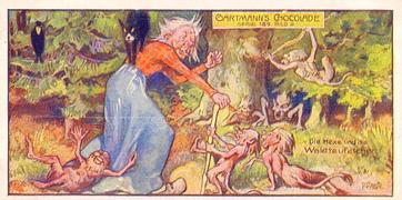 1907 Gartmann Waldgeister (Forest Spirits) Serie 189 #6 Die Hexe und die Waldteufelchen Front