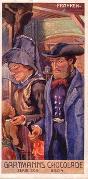 1907 Gartmann Aus verschiedenen Provinzen (From Different Provinces) Serie 209 #4 Kirchgang in Franken Front