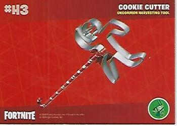2020 Panini Fortnite Series 2 - Harvesting Tools #H3 Chew Toy / Cookie Cutter Back