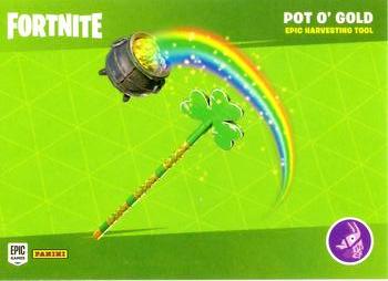 2020 Panini Fortnite Series 2 - Harvesting Tools #H29 Pot O' Gold / Power Punch Front