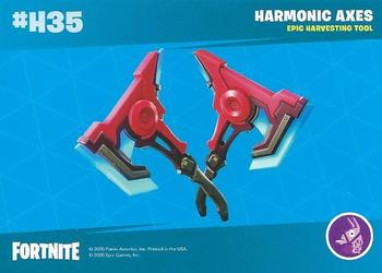 2020 Panini Fortnite Series 2 - Harvesting Tools #H35 Flawless / Harmonic Axes Back