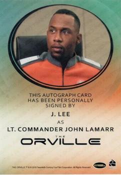 2020 Rittenhouse The Orville Archives Autograph Edition - Bordered Autographs #NNO J. Lee Back