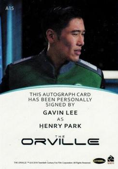2020 Rittenhouse The Orville Archives Autograph Edition - Full-Bleed Autographs #A15 Gavin Lee Back