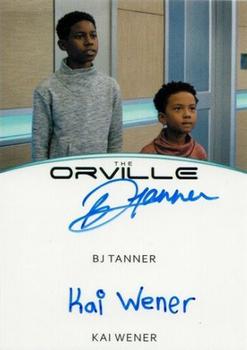 2020 Rittenhouse The Orville Archives Autograph Edition - Dual Autographs #NNO BJ Tanner / Kai Wener Front