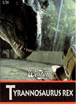 1993 Weston Jurassic Park #5 Tyrannosaurus Rex Front