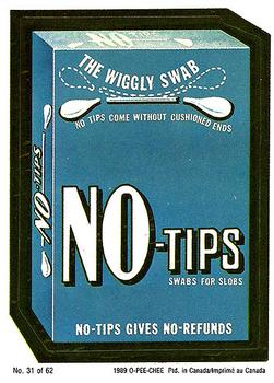 1989 O-Pee-Chee Wacky Packages #31 No-Tips Front