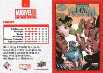 2019-20 Upper Deck Marvel Annual - Variant Cover #10 Okoye Back