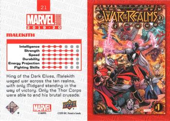 2019-20 Upper Deck Marvel Annual - Variant Cover #21 Malekith Back