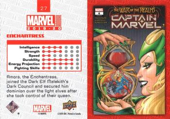 2019-20 Upper Deck Marvel Annual - Variant Cover #27 Enchantress Back