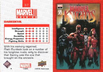 2019-20 Upper Deck Marvel Annual - Variant Cover #37 Daredevil Back