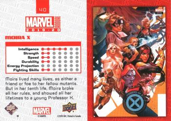 2019-20 Upper Deck Marvel Annual - Variant Cover #40 Moira X Back
