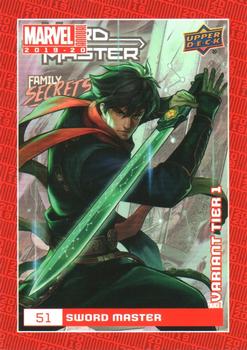 2019-20 Upper Deck Marvel Annual - Variant Cover #51 Sword Master Front