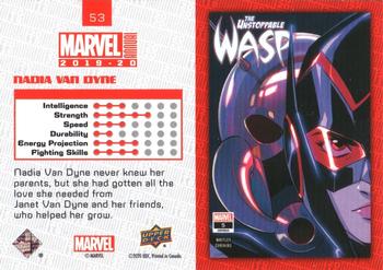 2019-20 Upper Deck Marvel Annual - Variant Cover #53 Nadia Van Dyne Back