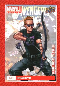 2019-20 Upper Deck Marvel Annual - Variant Cover #58 Hawkeye Front