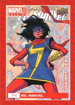 2019-20 Upper Deck Marvel Annual - Variant Cover #74 Ms. Marvel Front