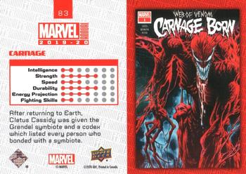 2019-20 Upper Deck Marvel Annual - Variant Cover #83 Carnage Back