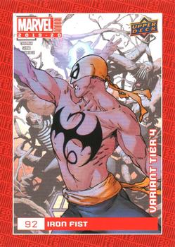 2019-20 Upper Deck Marvel Annual - Variant Cover #92 Iron Fist Front
