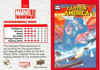 2019-20 Upper Deck Marvel Annual - Variant Cover #98 Thunderbolt Ross Back