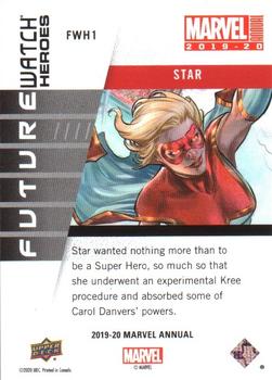 2019-20 Upper Deck Marvel Annual - Future Watch Heroes #FWH1 Star Back