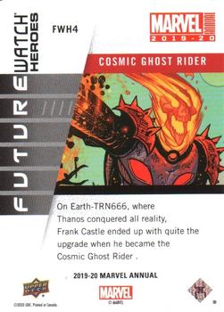 2019-20 Upper Deck Marvel Annual - Future Watch Heroes #FWH4 Cosmic Ghost Rider Back
