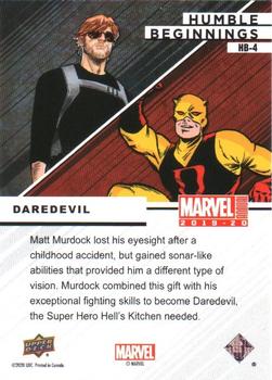 2019-20 Upper Deck Marvel Annual - Humble Beginnings #HB-4 Daredevil Back