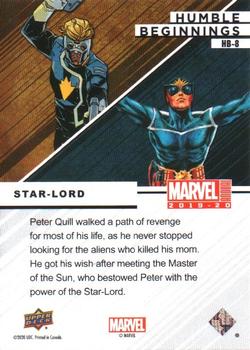 2019-20 Upper Deck Marvel Annual - Humble Beginnings #HB-8 Star-Lord Back