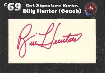 2019 Historic Autographs 1969 - Cut Autographs #NNO Billy Hunter Front