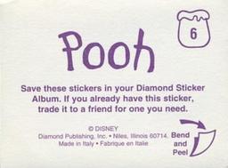 1994 Diamond Pooh Stickers #6 Sticker 6 Back