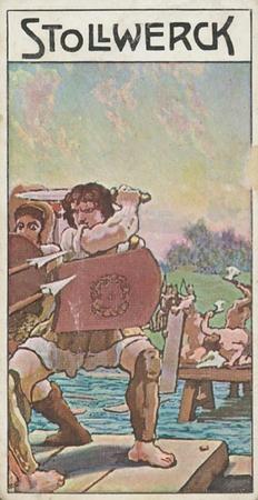 1908 Stollwerck Album 10 Gruppe 414 Romerhelden und ihre grossen Gegner I (Roman Heroes and Their Greatest Opponents)  #II Horatius Cocles Front