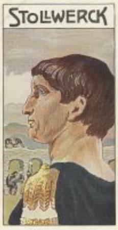 1908 Stollwerck Album 10 Gruppe 416 Grosse Romische Kaiser (Great Roman Emperors)  #III Trajan Front