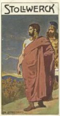 1908 Stollwerck Album 10 Gruppe 416 Grosse Romische Kaiser (Great Roman Emperors)  #IV Hadrian Front