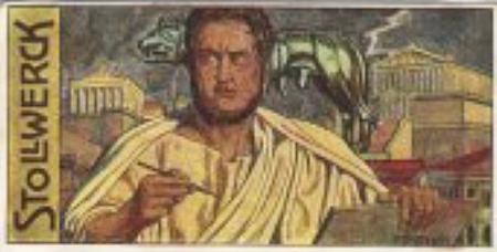 1908 Stollwerck Album 10 Gruppe 418 Romische Geisteshelden (Roman Spiritual Heroes)  #II Tacitus Front