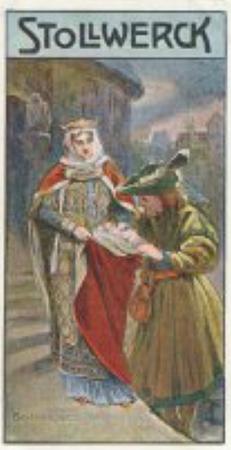 1908 Stollwerck Album 10 Gruppe 422 Aus der Zeit der Kreuzzuge (From the Time of the Crusades)  #III Elisabeth von Thuringer Front
