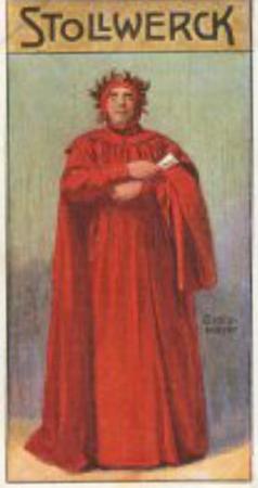 1908 Stollwerck Album 10 Gruppe 422 Aus der Zeit der Kreuzzuge (From the Time of the Crusades)  #VI Petrarca Front