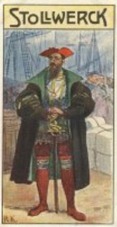 1908 Stollwerck Album 10 Gruppe 429 Entdecker und Eroberer (Explorers and Conquerors)  #II Vasco da Gama Front