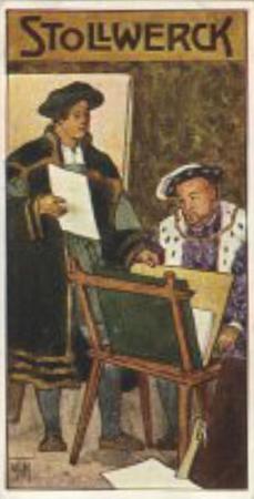 1908 Stollwerck Album 10 Gruppe 432 Beruhmte Maler (Famous Painters)  #II Hans Holbein Front