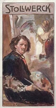 1908 Stollwerck Album 10 Gruppe 436 Beruhmte Niederlander (Famous Dutch People)  #III Rembrant Front