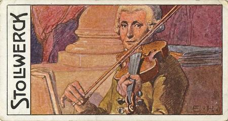 1908 Stollwerck Album 10 Gruppe 442 Aeltere deutsche Meister der Tonkunst (Old German Masters of Music)  #IV Joseph Haydn Front