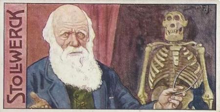 1908 Stollwerck Album 10 Gruppe 450 Grosse Manner des 19.Jahrhunderts (Great Men of the 19th Century)  #I Darwin Front