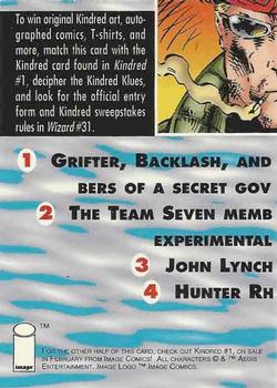 1993-94 Wizard Magazine Image Series III - Kindred Puzzle #NNO Kindred Back