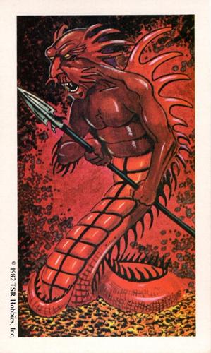 1982 TSR Advanced Dungeons & Dragons Monsters Set 1 #NNO Salamander Front