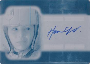 2020 Topps Star Wars Masterwork - Autographs Printing Plates Cyan #NNO Hermione Corfield Front