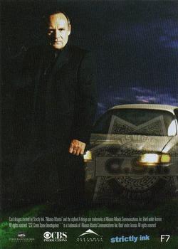 2006 Strictly Ink CSI Series 3 - Foil Bonus #F7 Capt. Jim Brass - Paul Guilfoyle Back