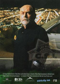 2006 Strictly Ink CSI Series 3 - Foil Bonus #F8 Dr. Al Robbins - Robert David Hall Back