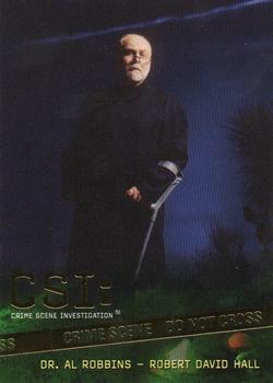 2006 Strictly Ink CSI Series 3 - Foil Bonus #F8 Dr. Al Robbins - Robert David Hall Front